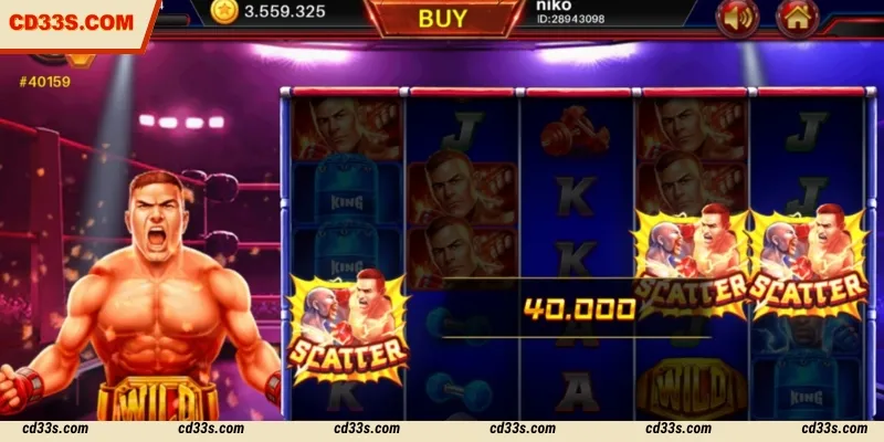 Boxing King is the top-rated slot game available at CD33 casino
